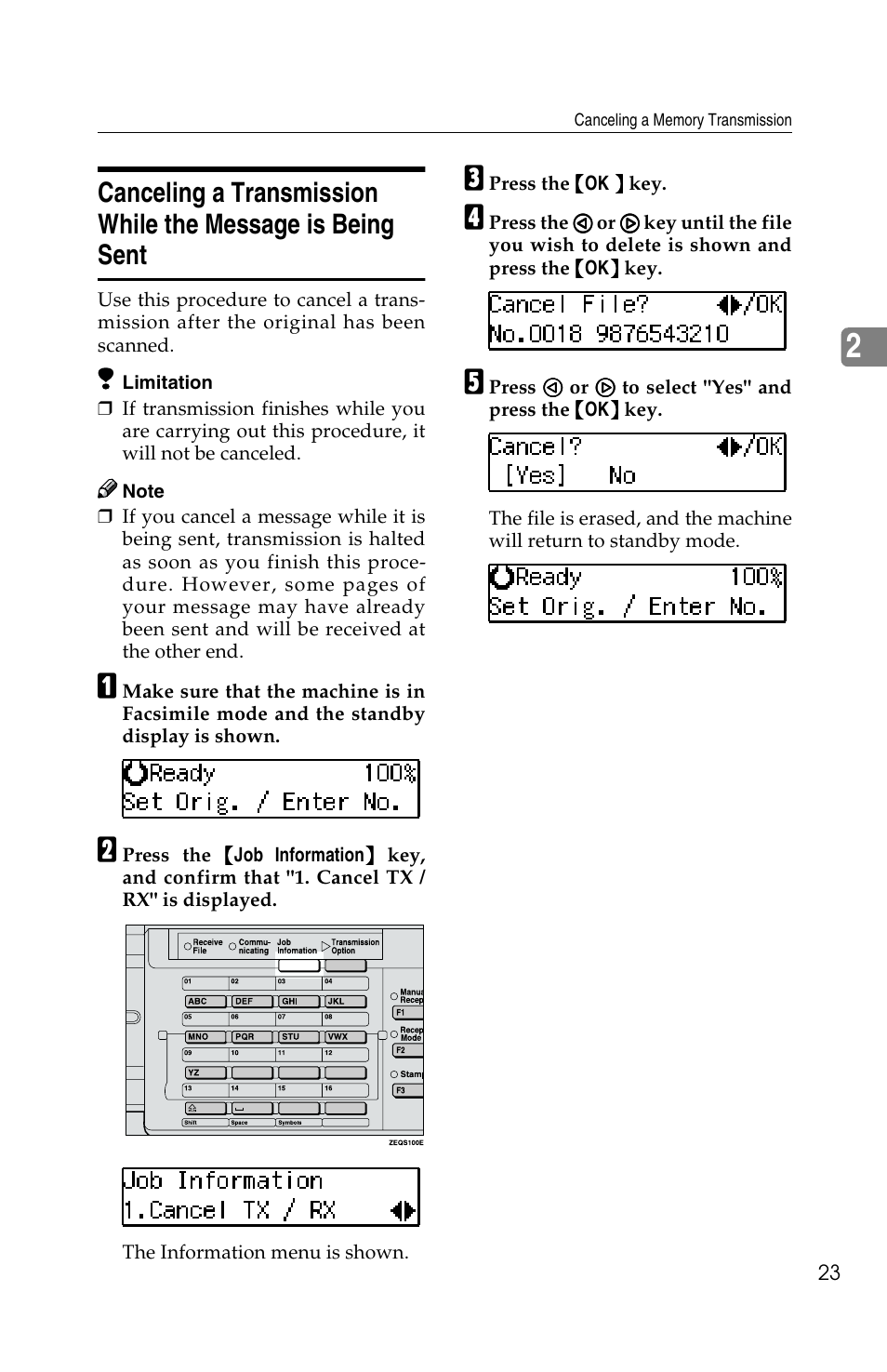 Savin F ax Machine 1018 User Manual | Page 33 / 193