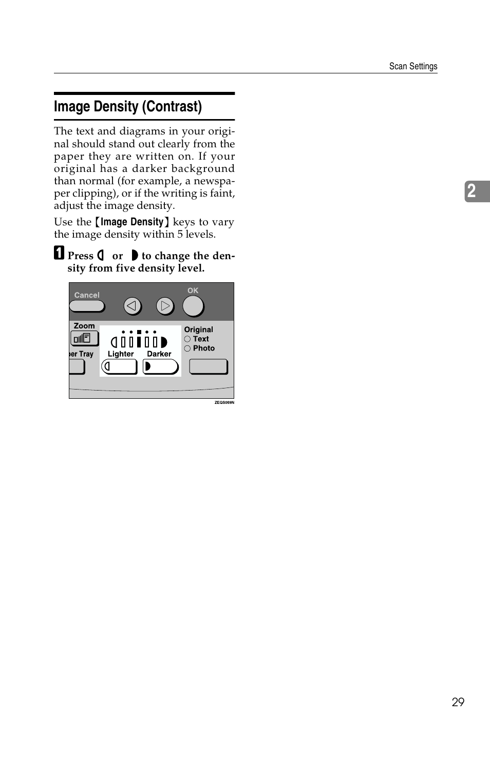 Image density (contrast) | Savin F ax Machine 1018 User Manual | Page 39 / 193