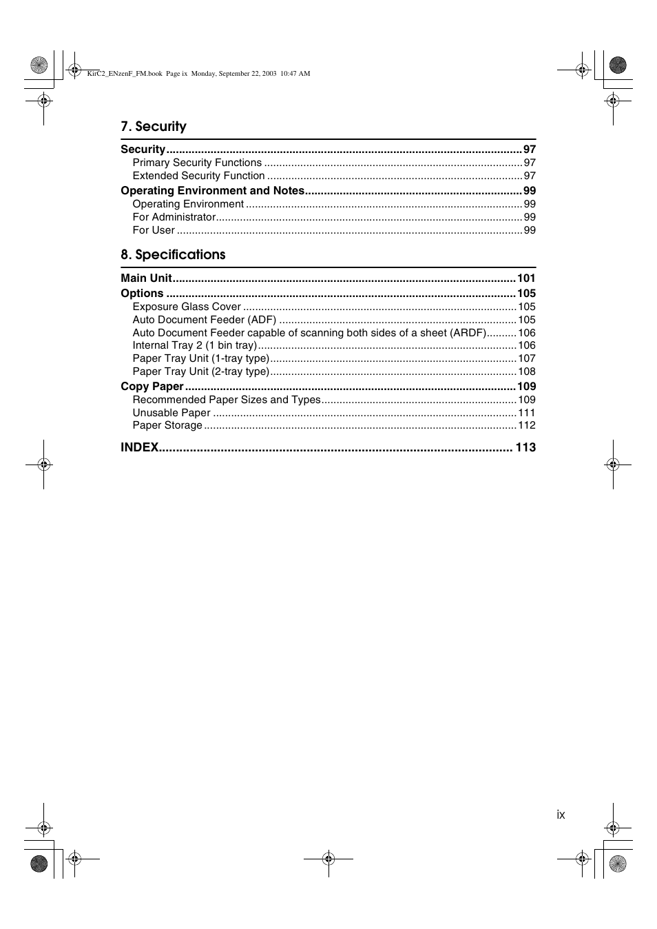 Savin 4015 User Manual | Page 11 / 128