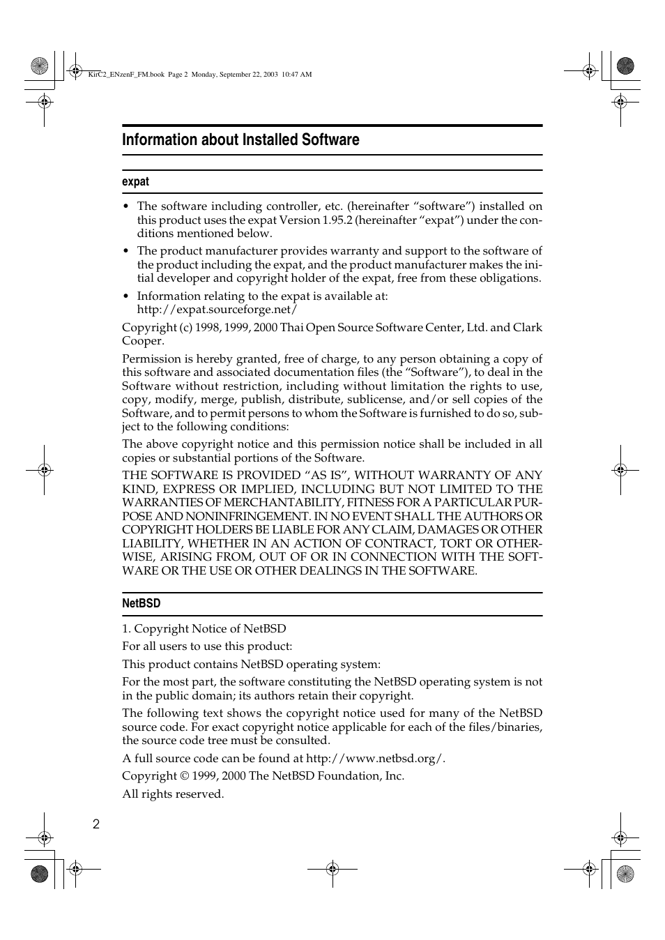 Information about installed software | Savin 4015 User Manual | Page 14 / 128