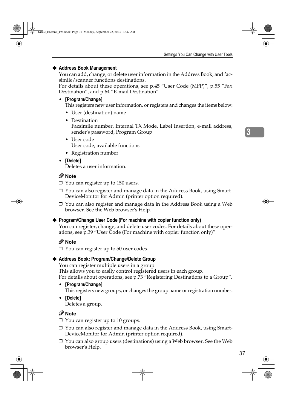 Savin 4015 User Manual | Page 49 / 128