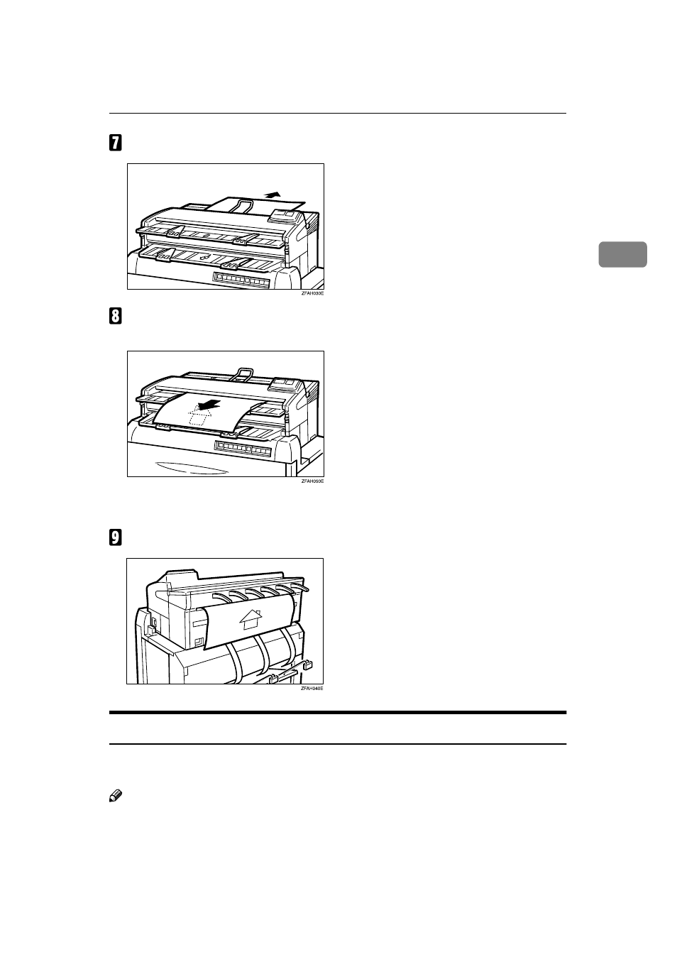 Using the rear table | Savin 7800W User Manual | Page 29 / 95