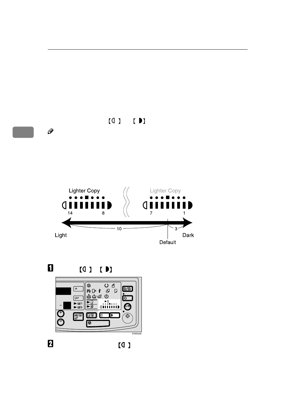 3adjusting copy image density | Savin 7800W User Manual | Page 40 / 95