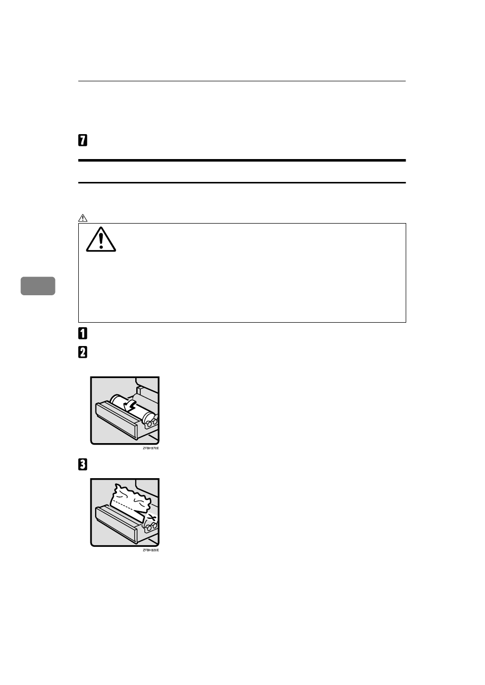 If you cannot see the roll paper jam | Savin 7800W User Manual | Page 78 / 95