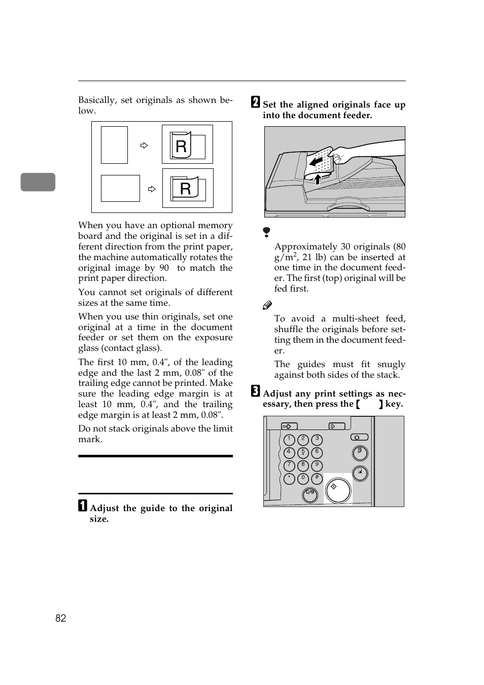 Setting originals in the document feeder | Savin 5450 User Manual | Page 102 / 230