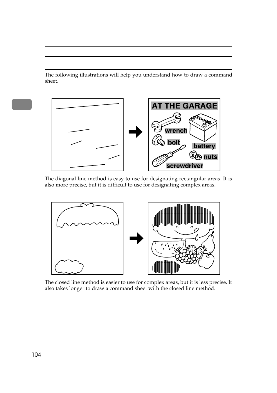 Command sheets and finished prints, Fruit | Savin 5450 User Manual | Page 124 / 230