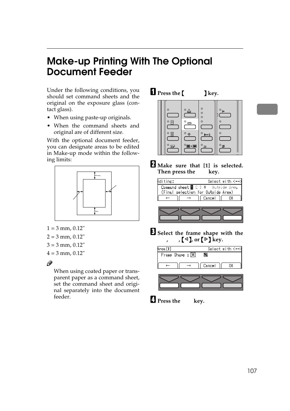 Make-up printing with the optional document feeder | Savin 5450 User Manual | Page 127 / 230