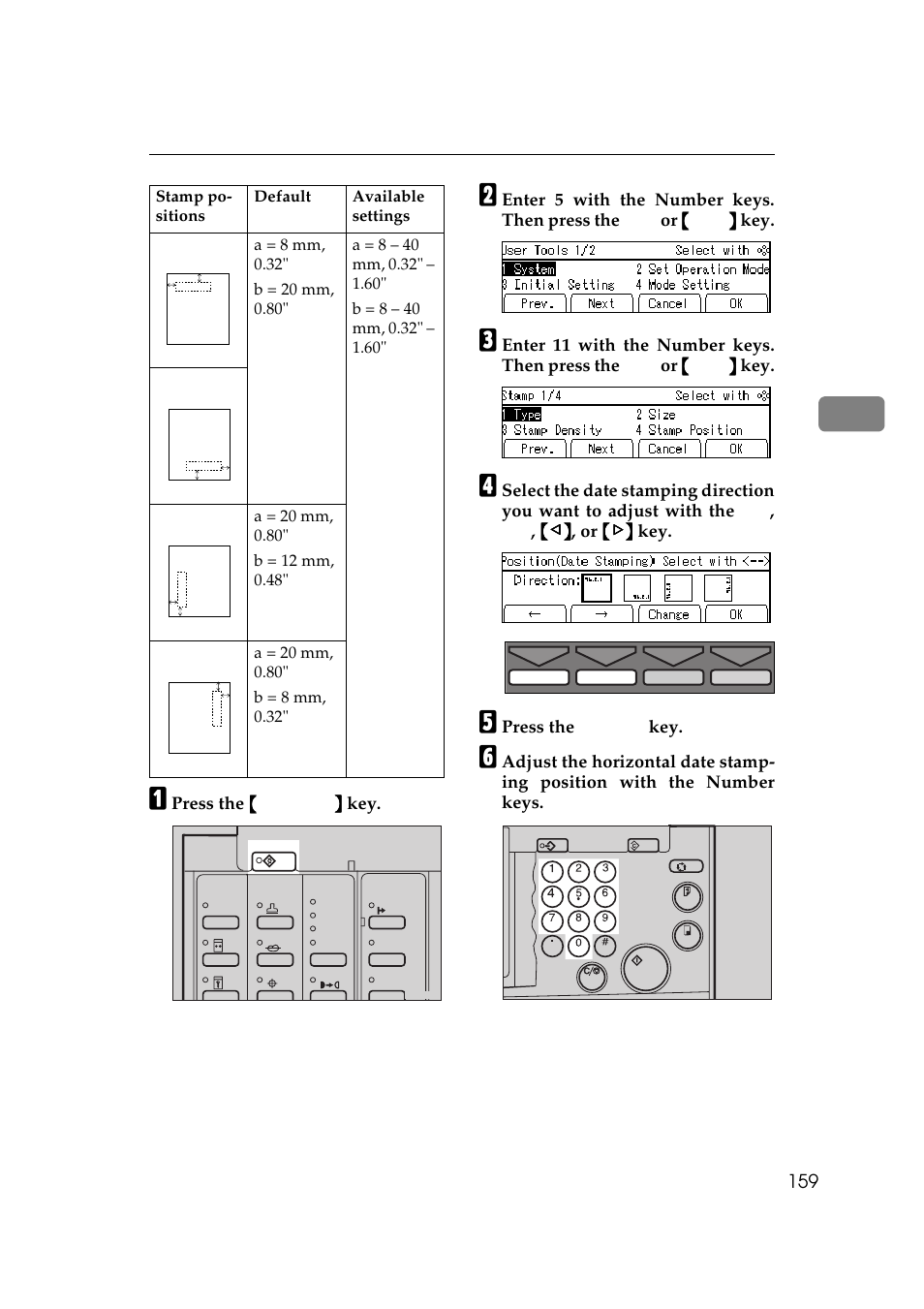 Press the {{{{ user tools }}}} key, Press the [change] key | Savin 5450 User Manual | Page 179 / 230