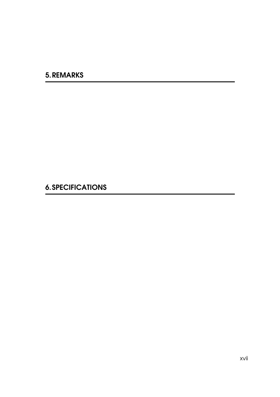 Remarks, Specifications | Savin 5450 User Manual | Page 19 / 230