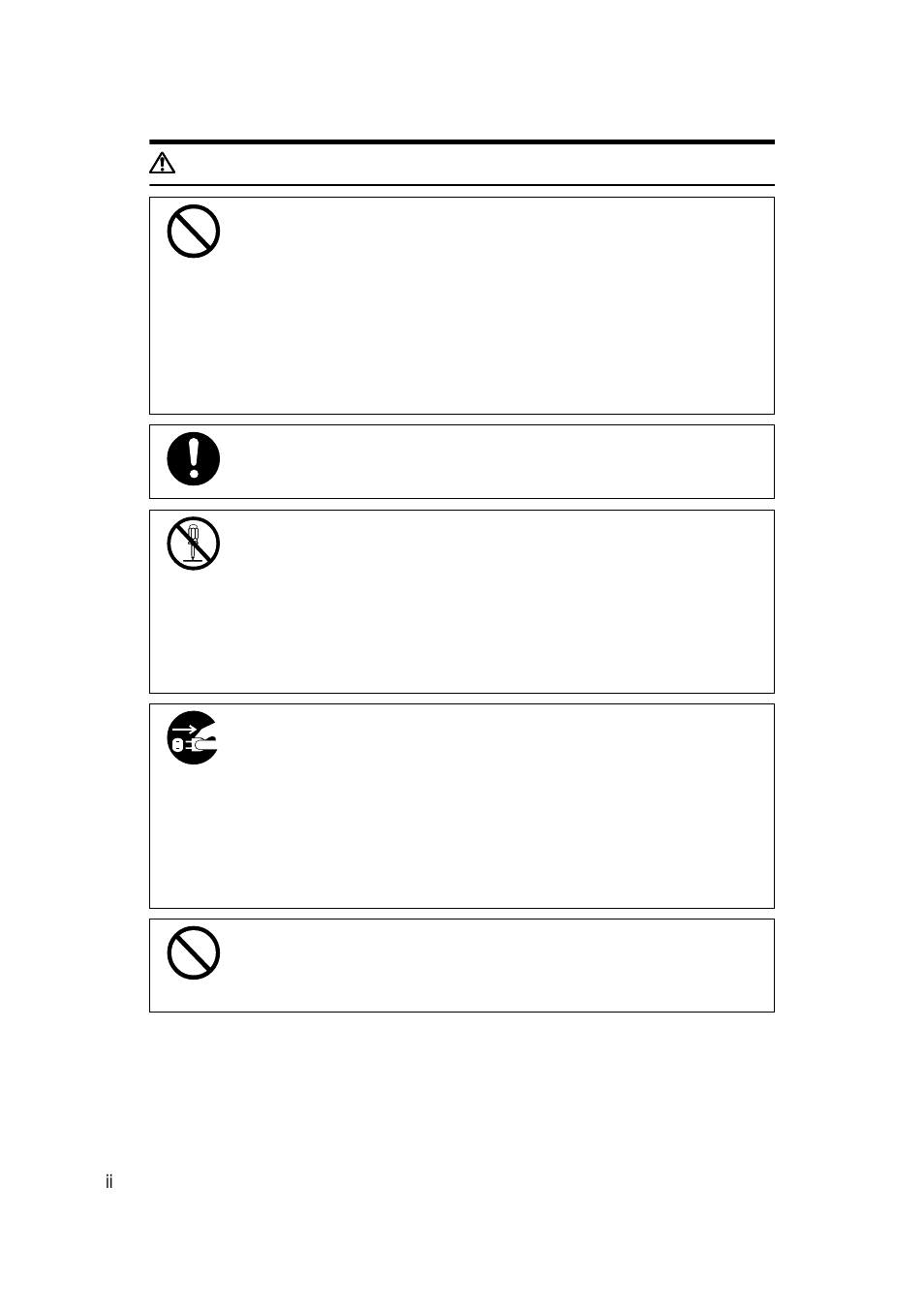 Rwarning | Savin 5450 User Manual | Page 4 / 230