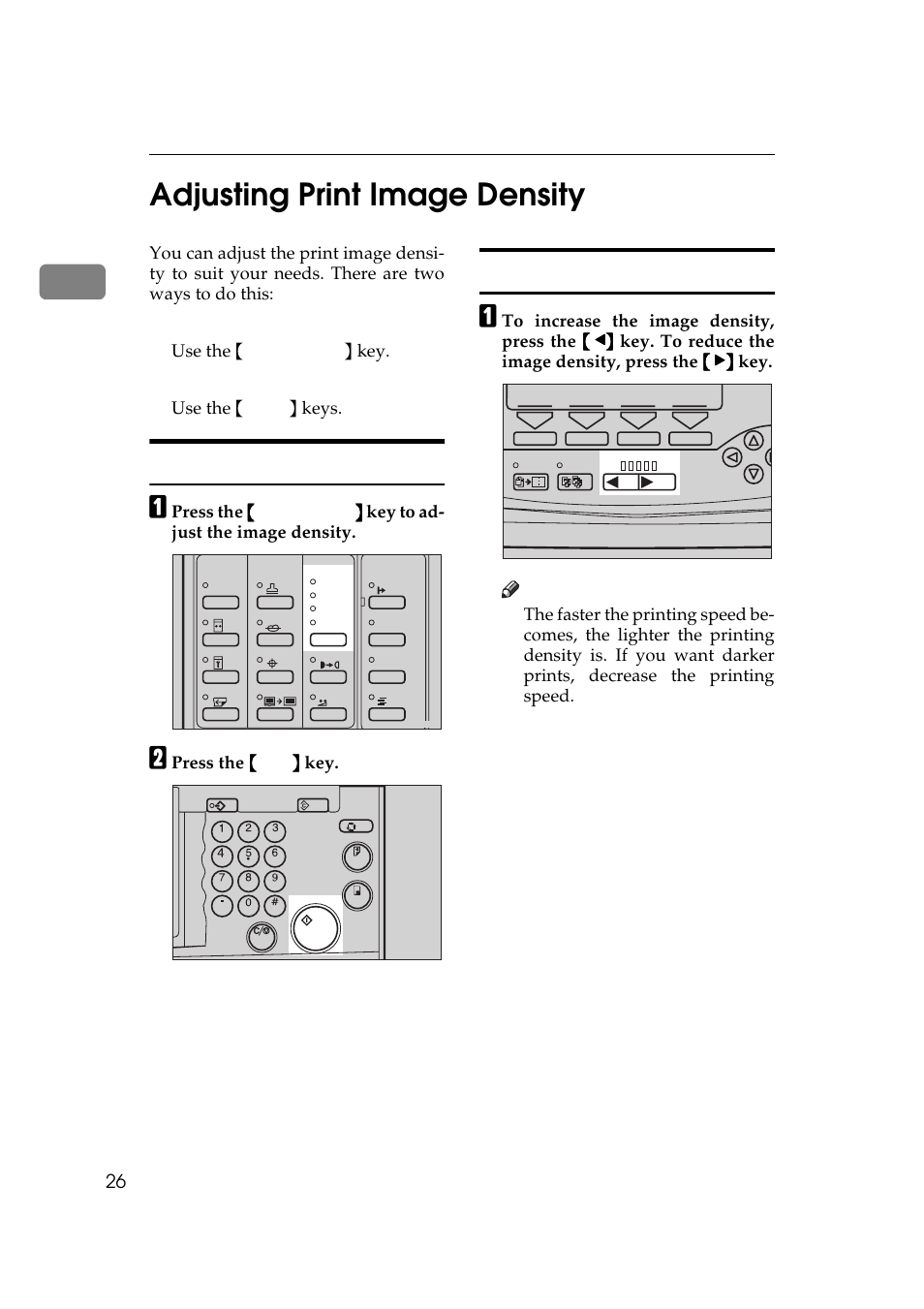 P.26 “adjusting print, Image density, Y. see | P.26 “adjusting print image, Density, Adjusting print image density, Before making a master after making a master, P.26 “adjusting print image densi, P.26 “adjusting print image density, P.26 “adjusting print im | Savin 5450 User Manual | Page 46 / 230