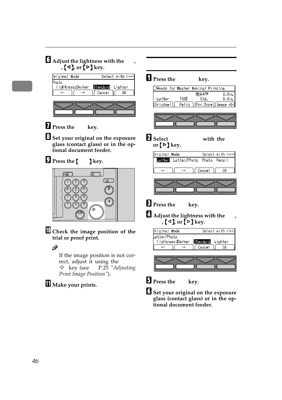 Letter/photo mode printing | Savin 5450 User Manual | Page 66 / 230