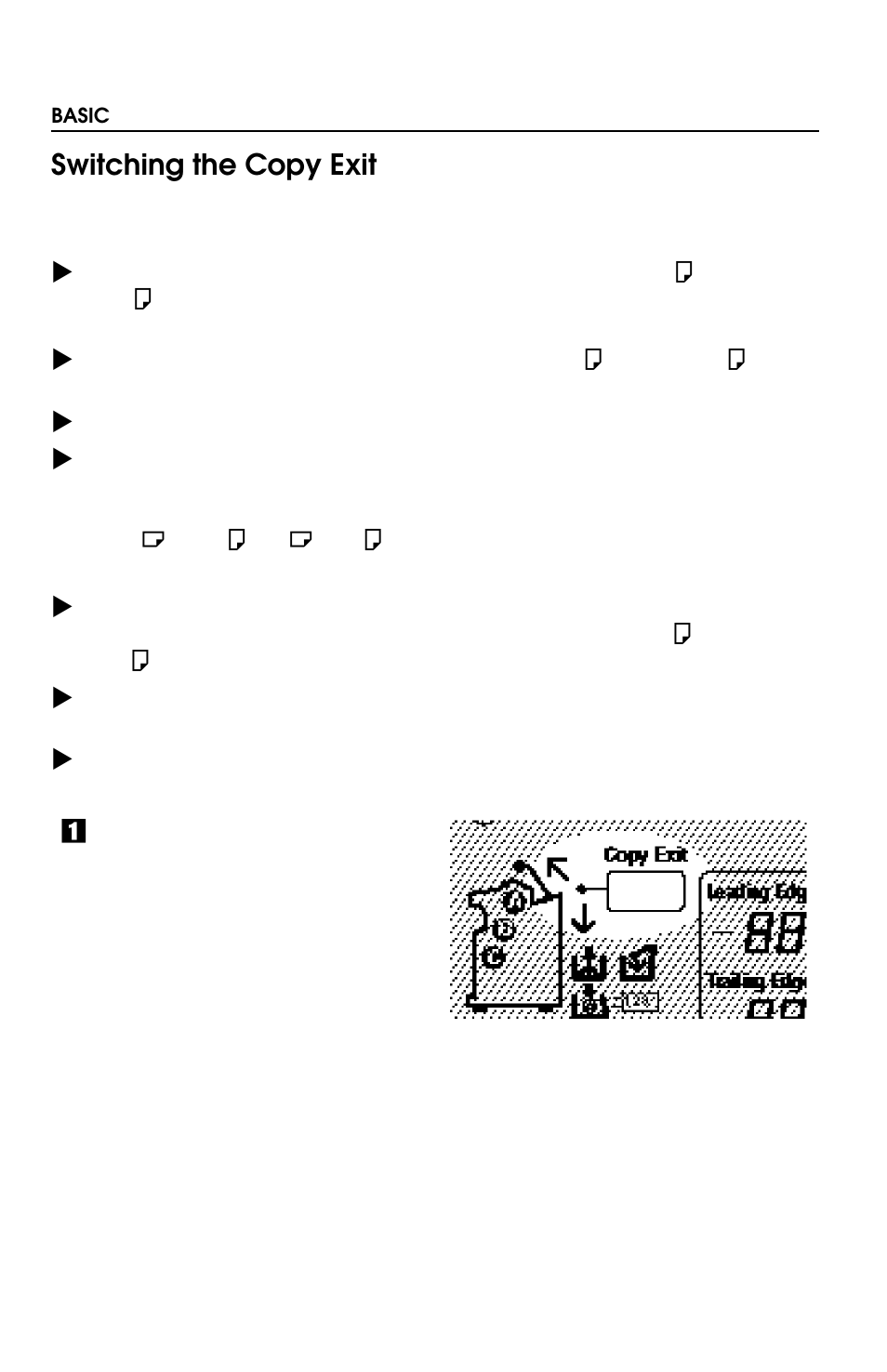 Switching the copy exit | Savin 8700W User Manual | Page 17 / 69