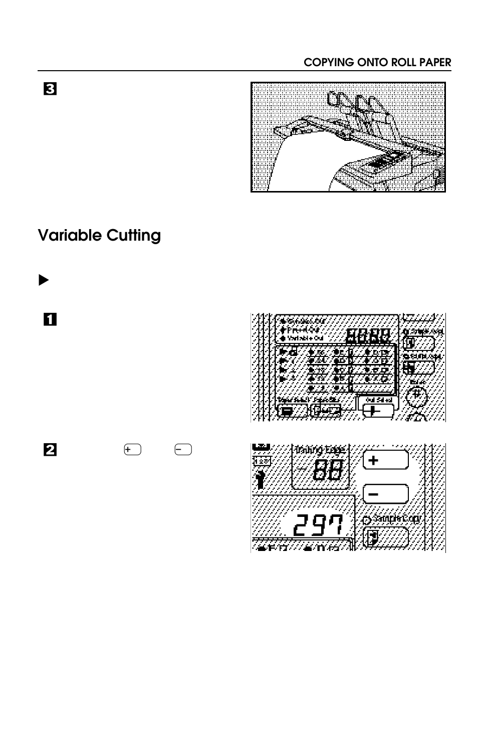 Variable cutting | Savin 8700W User Manual | Page 24 / 69