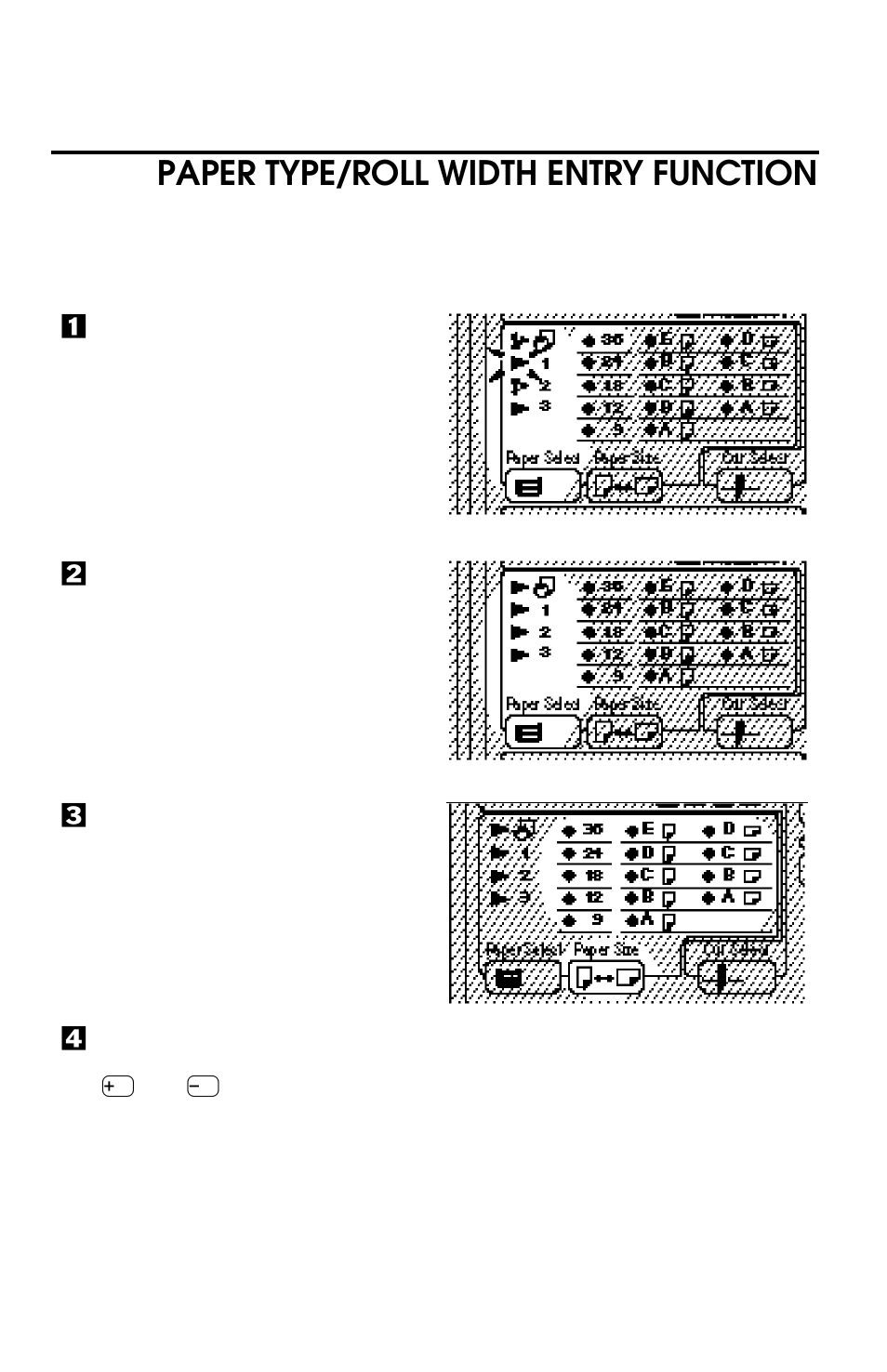 Paper type/roll width entry function | Savin 8700W User Manual | Page 29 / 69