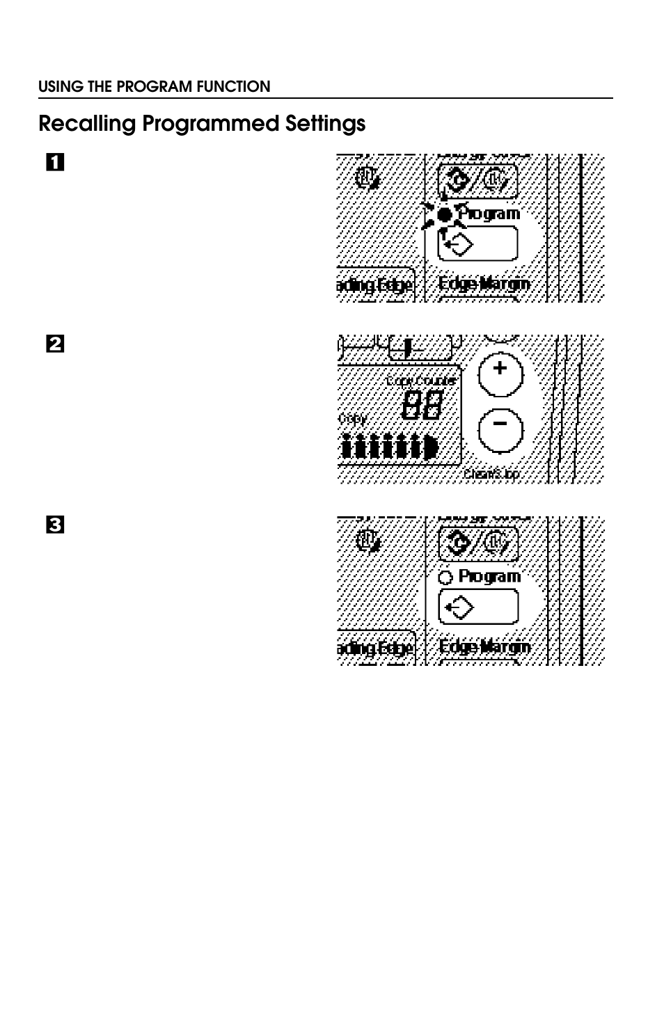 Recalling programmed settings | Savin 8700W User Manual | Page 33 / 69