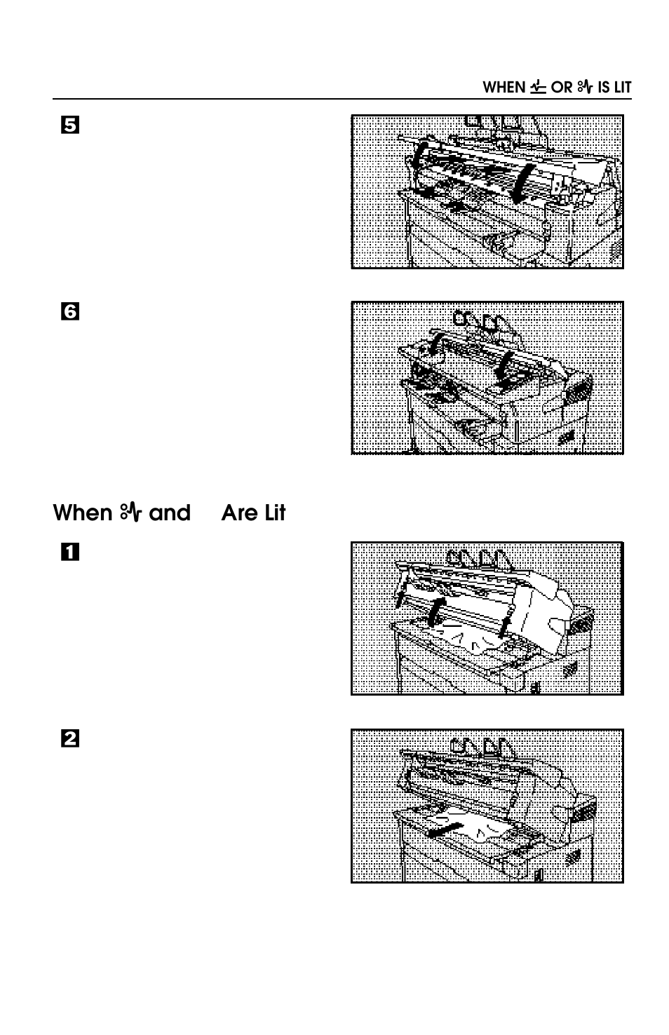 When x and are lit | Savin 8700W User Manual | Page 42 / 69