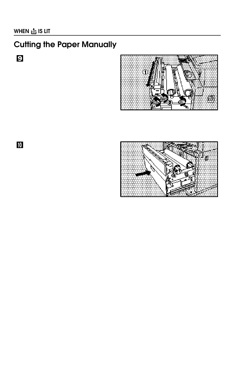 Cutting the paper manually | Savin 8700W User Manual | Page 49 / 69