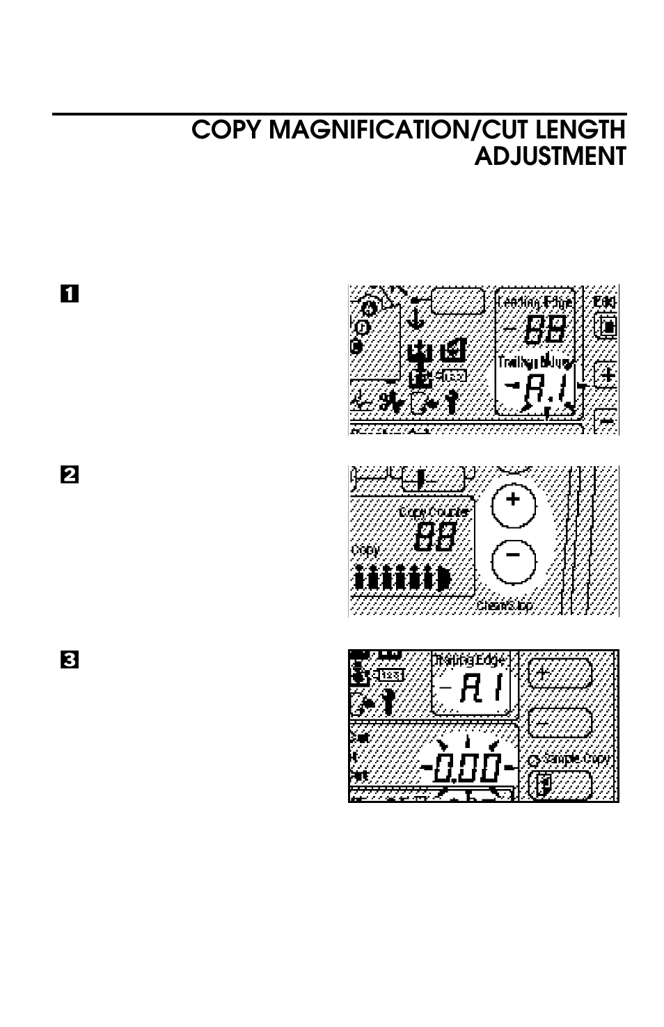 Copy magnification/cut length adjustment | Savin 8700W User Manual | Page 56 / 69