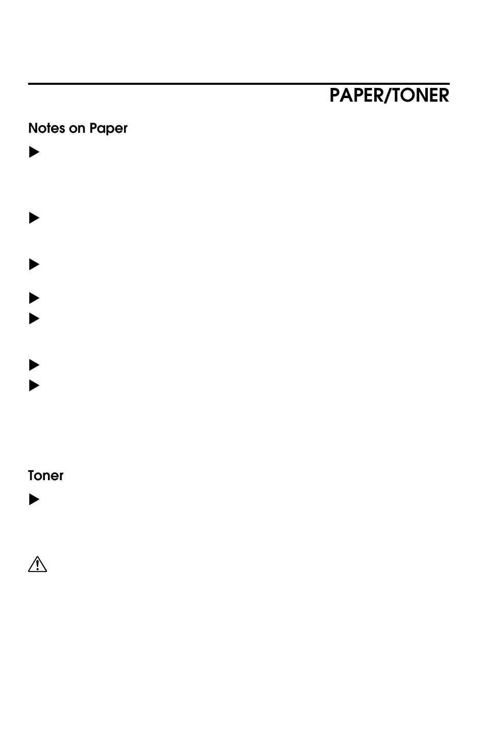 Paper/toner | Savin 8700W User Manual | Page 61 / 69