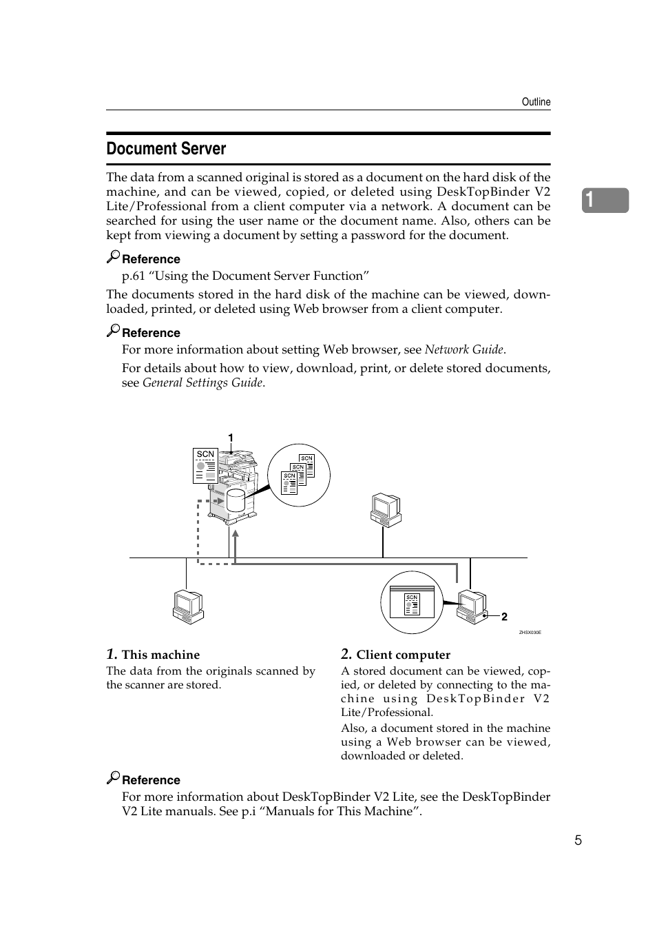 Document server | Savin 2045 User Manual | Page 11 / 104