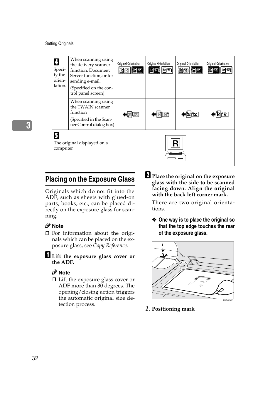 Placing on the exposure glass | Savin 2045 User Manual | Page 38 / 104