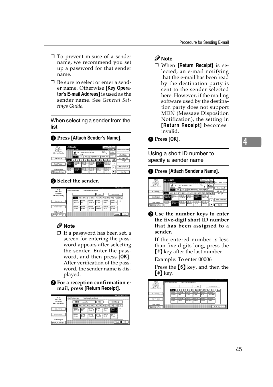 Savin 2045 User Manual | Page 51 / 104