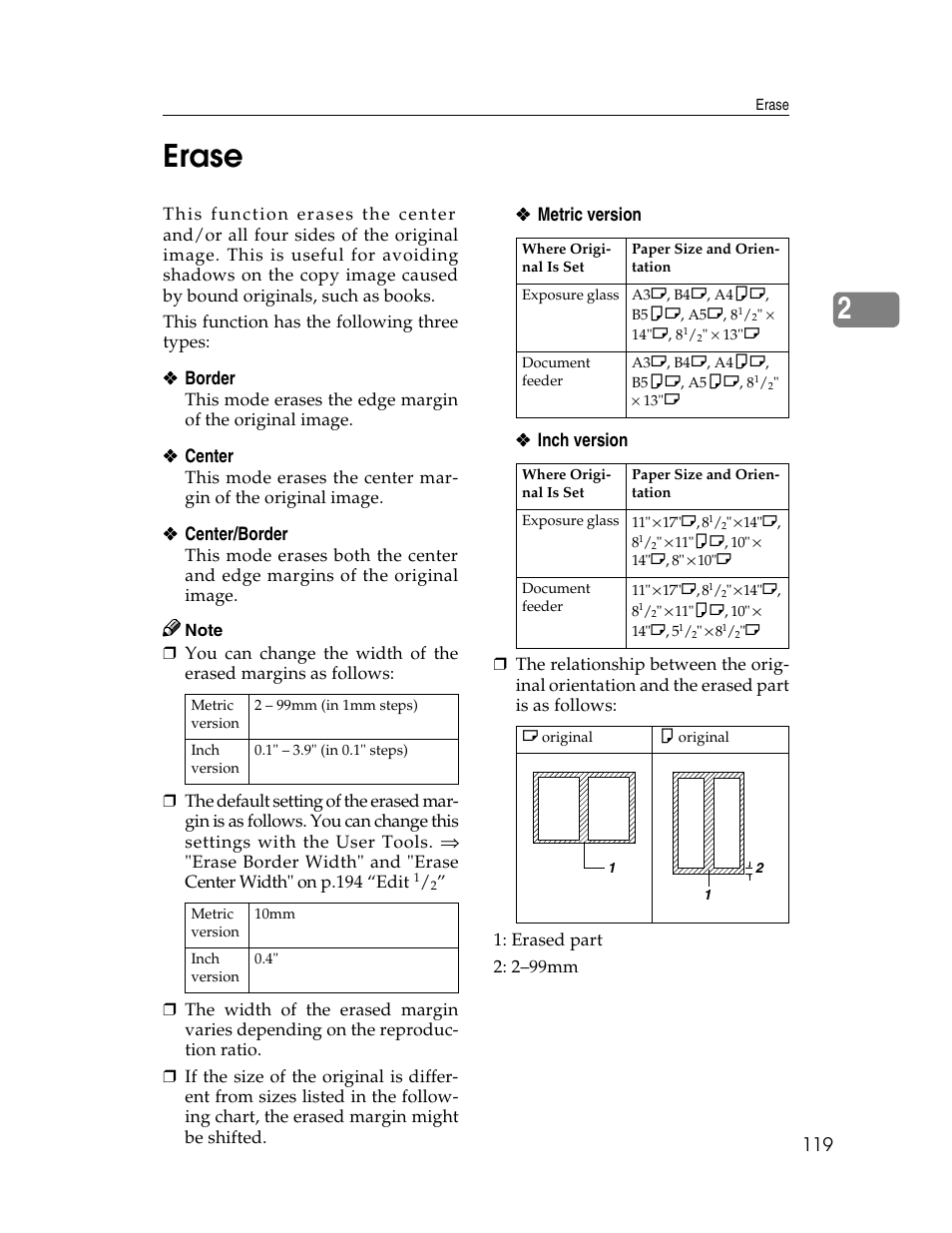 2erase | Savin 2712 User Manual | Page 130 / 163