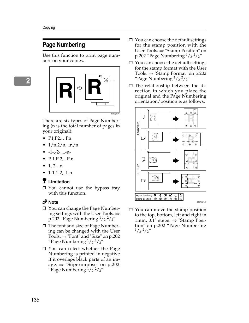 Page numbering | Savin 2712 User Manual | Page 147 / 163