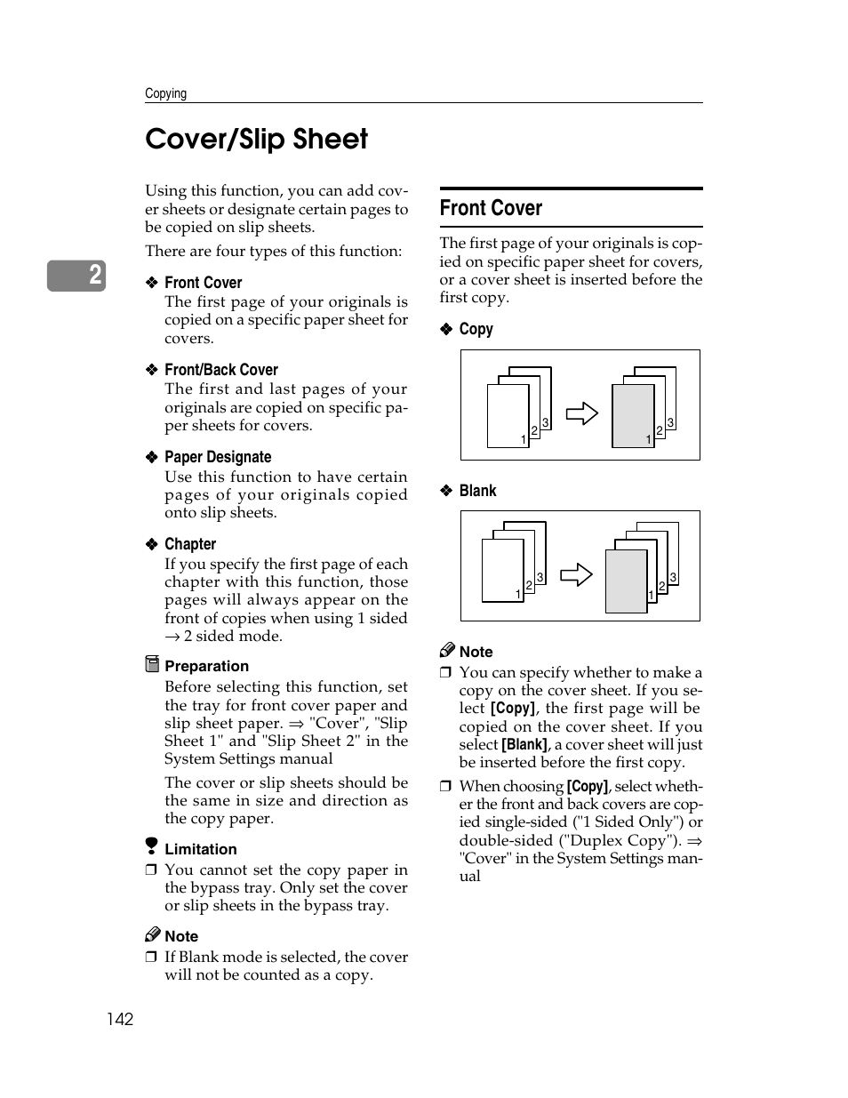 2cover/slip sheet, Front cover | Savin 2712 User Manual | Page 153 / 163
