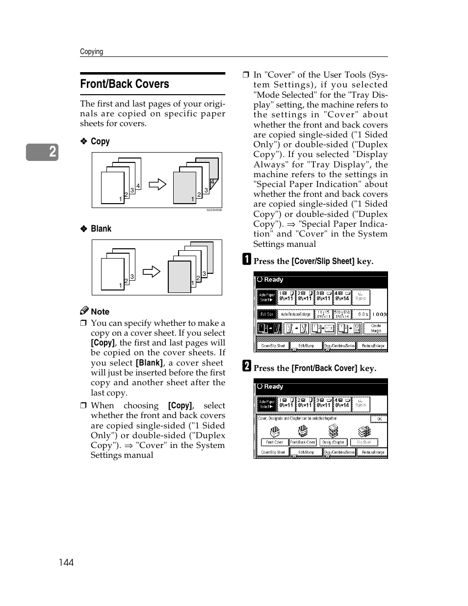 Front/back covers | Savin 2712 User Manual | Page 155 / 163