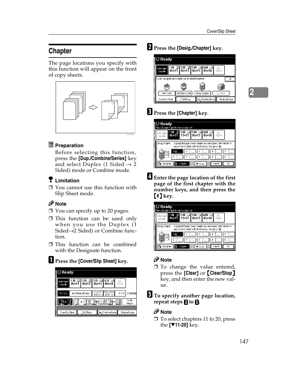 Chapter | Savin 2712 User Manual | Page 158 / 163