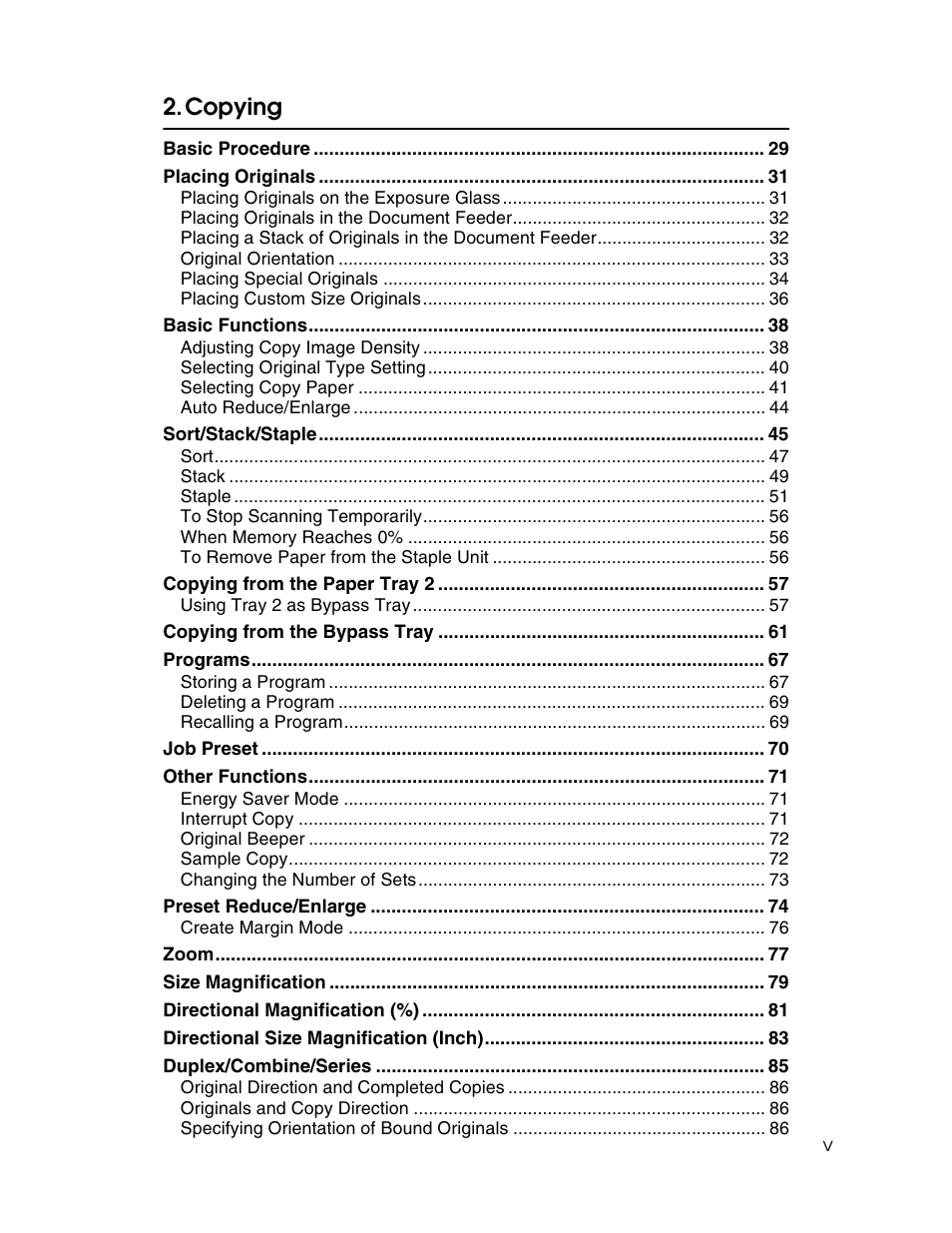 Copying | Savin 2712 User Manual | Page 8 / 163