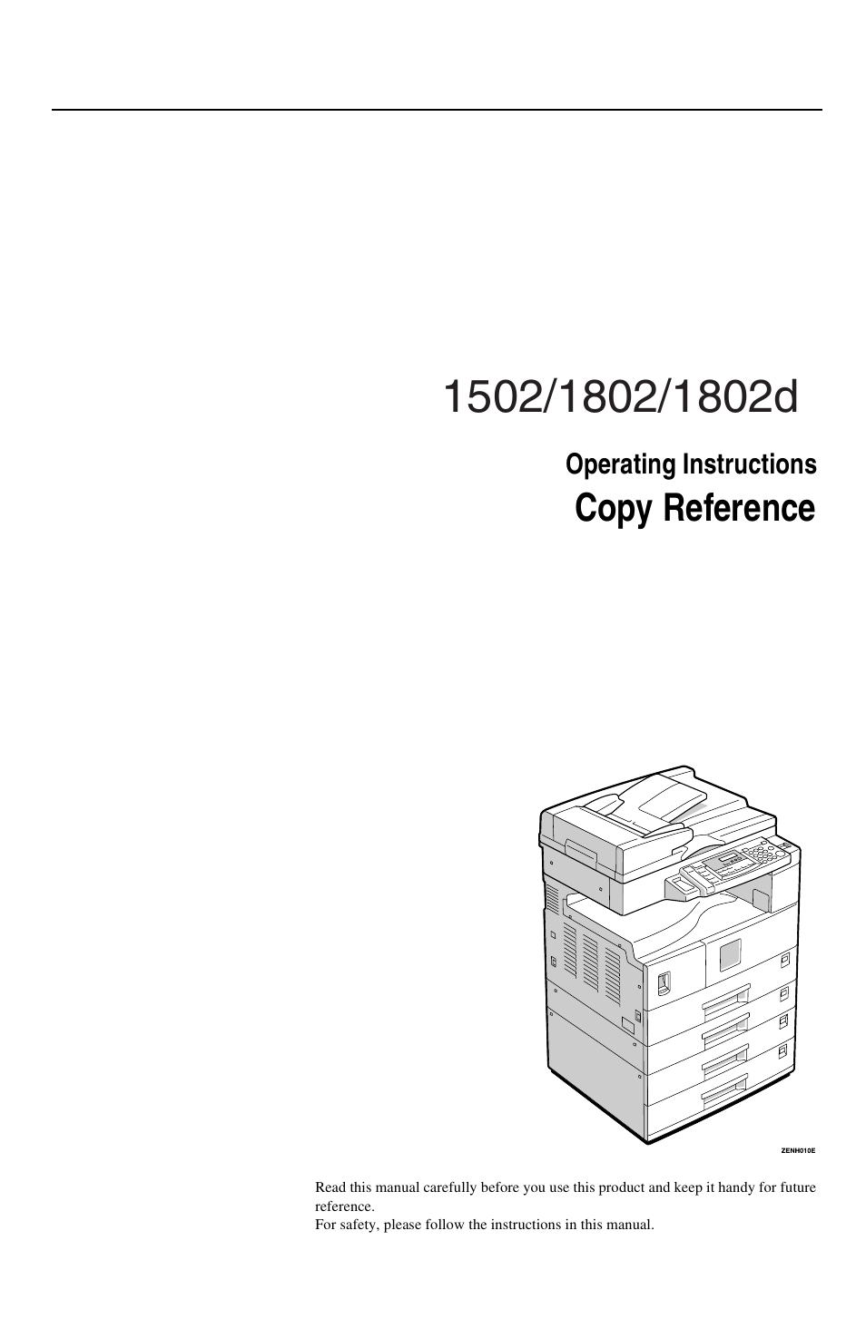 Savin 1802d User Manual | 56 pages