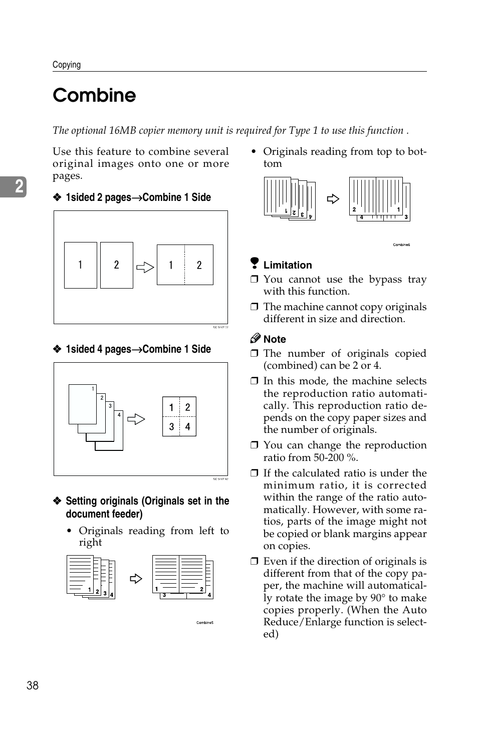 2combine | Savin 1802d User Manual | Page 52 / 56