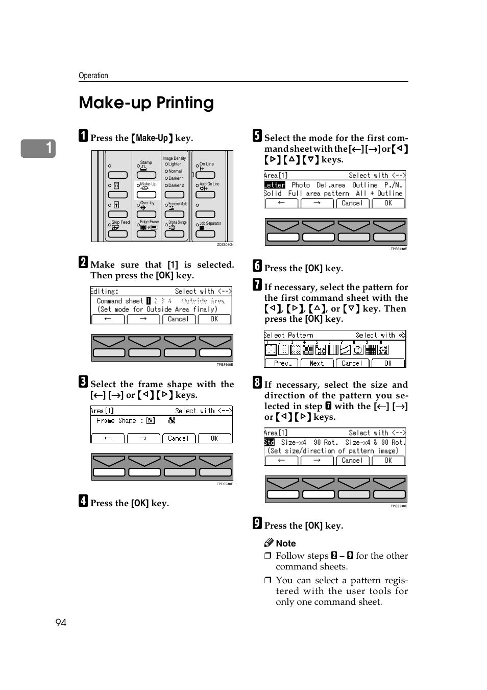 1make-up printing | Savin 3360DNP User Manual | Page 114 / 233