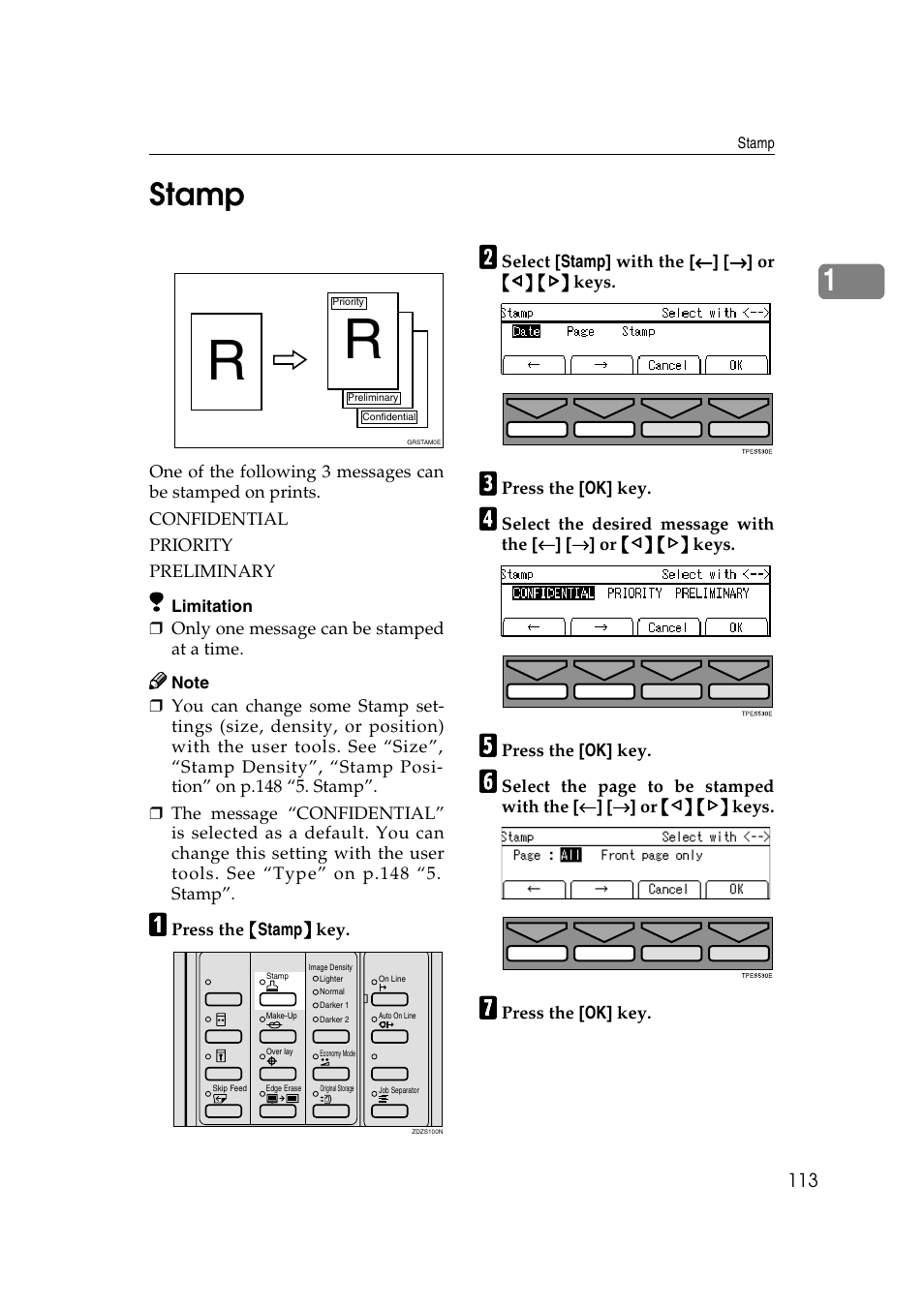 1stamp | Savin 3360DNP User Manual | Page 133 / 233