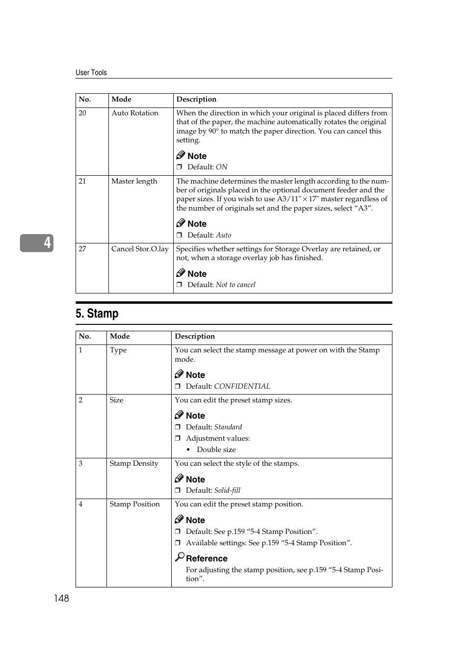 Stamp | Savin 3360DNP User Manual | Page 168 / 233