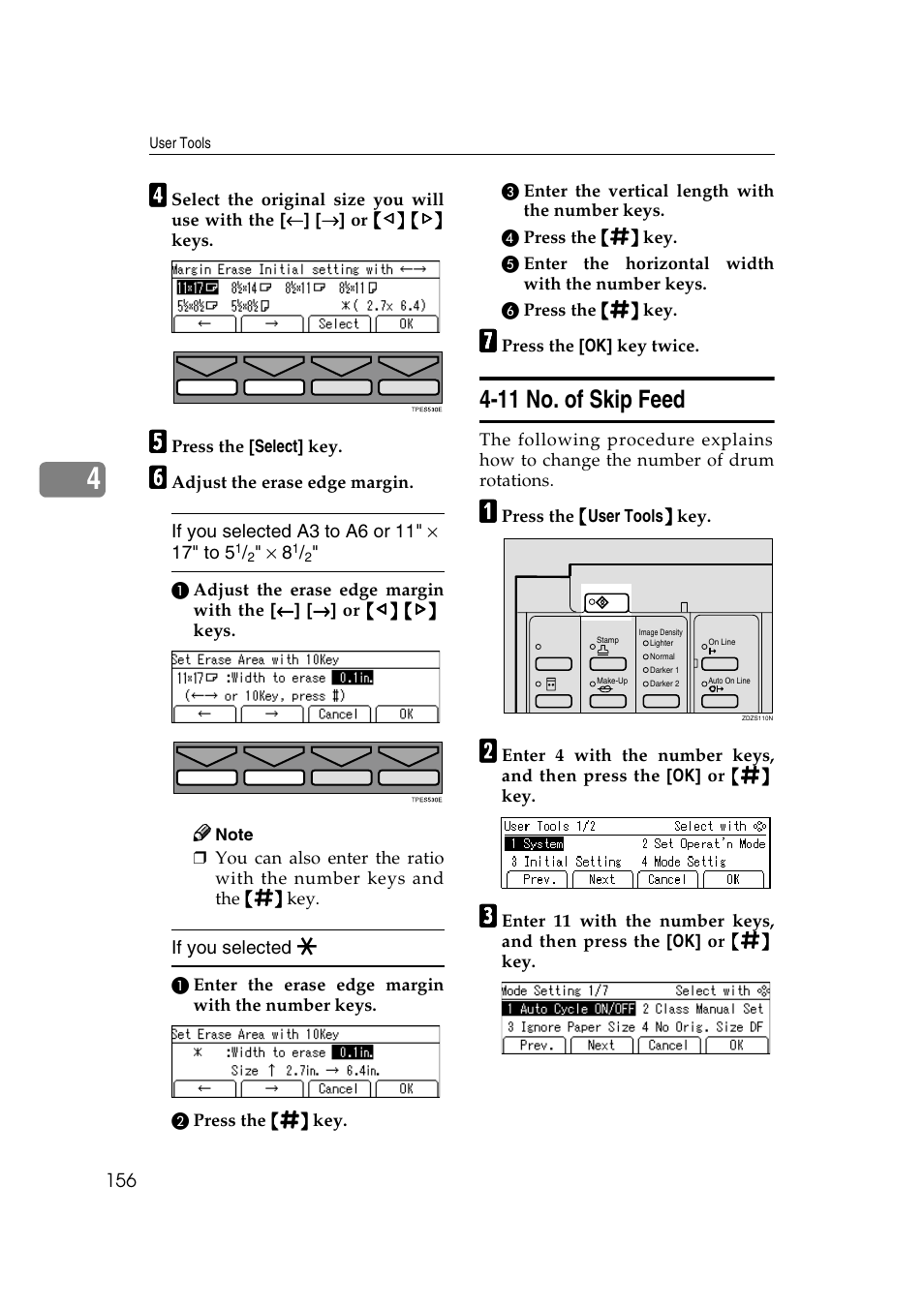 11 no. of skip feed | Savin 3360DNP User Manual | Page 176 / 233