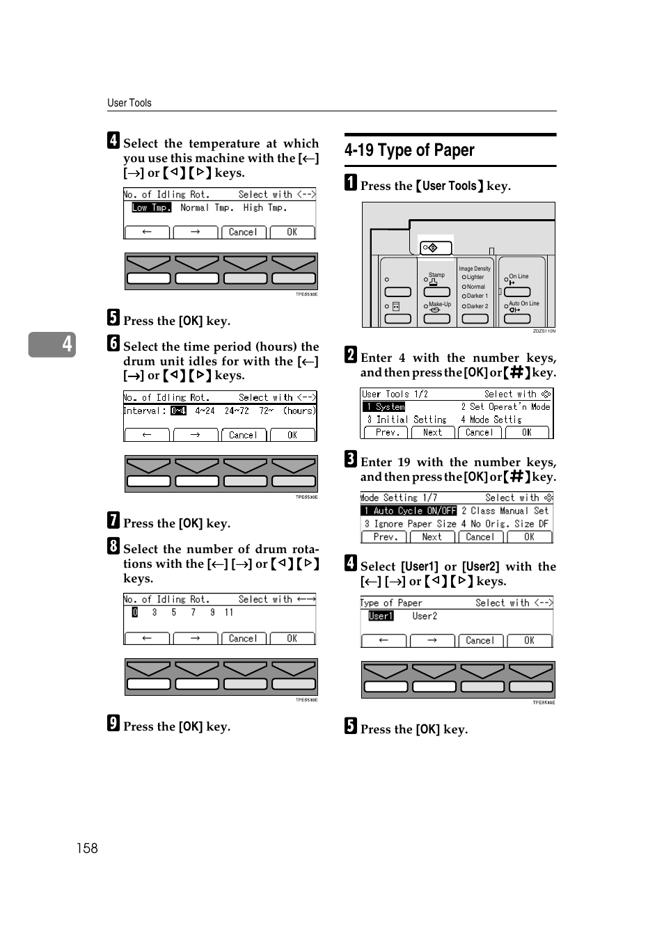 19 type of paper | Savin 3360DNP User Manual | Page 178 / 233