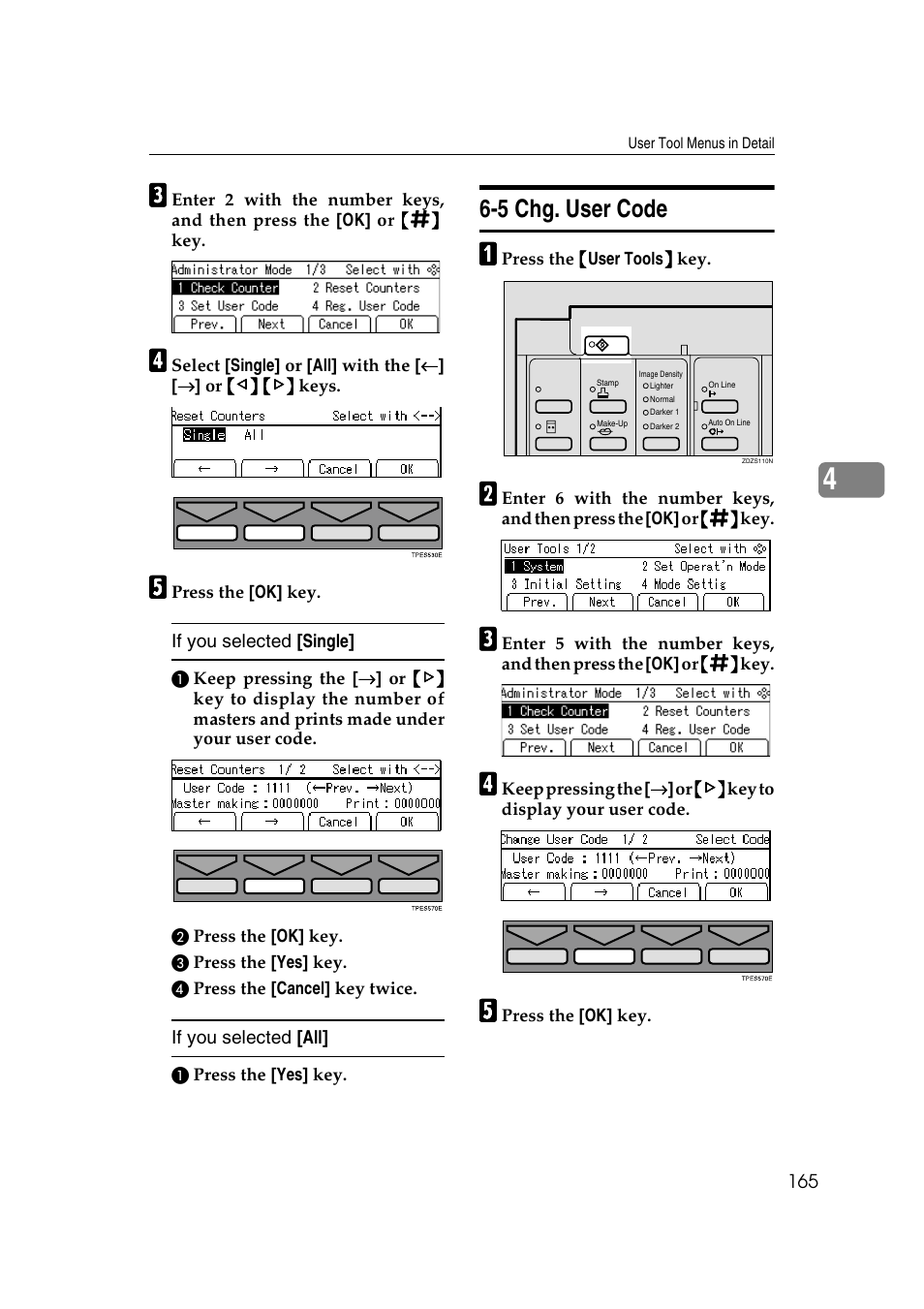 5 chg. user code | Savin 3360DNP User Manual | Page 185 / 233