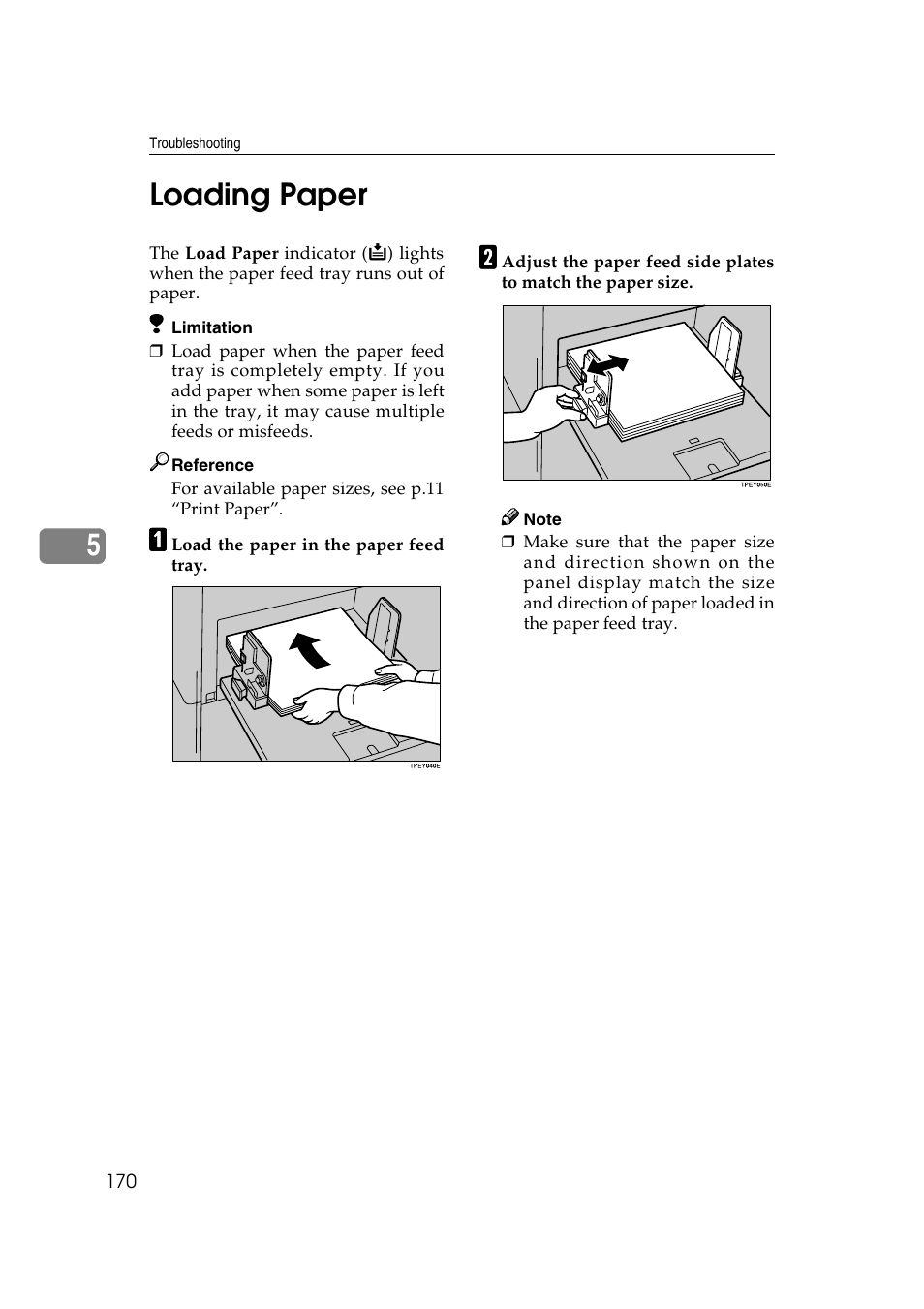 5loading paper | Savin 3360DNP User Manual | Page 190 / 233