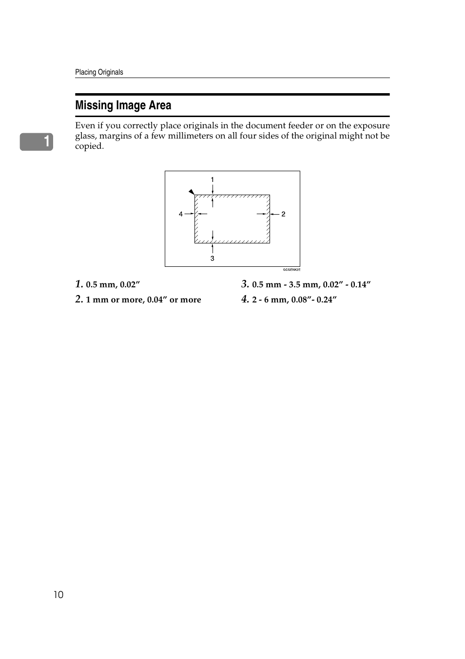 Missing image area | Savin 2565 User Manual | Page 20 / 88