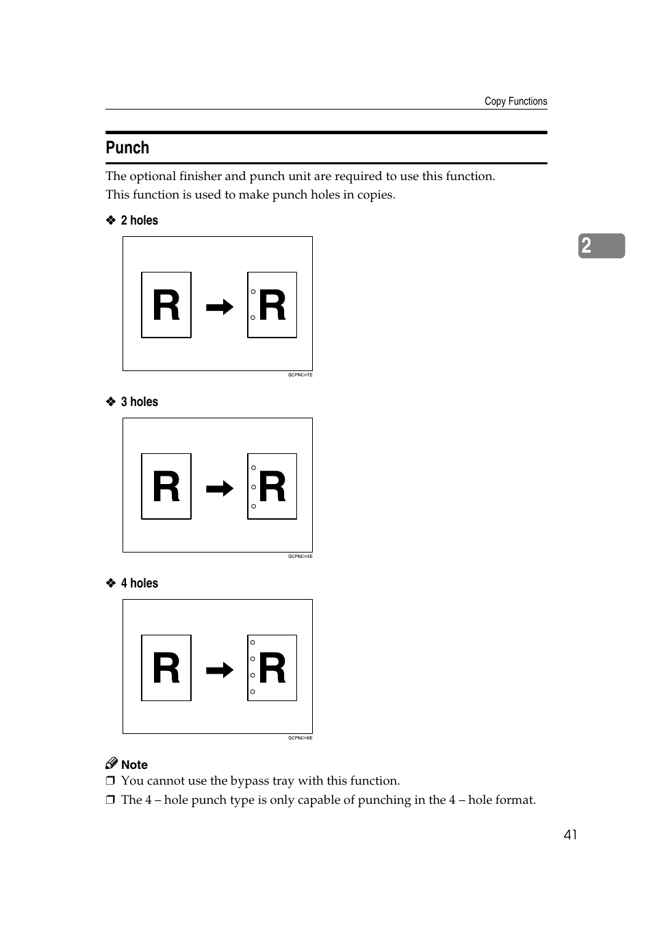 Punch | Savin 2565 User Manual | Page 51 / 88