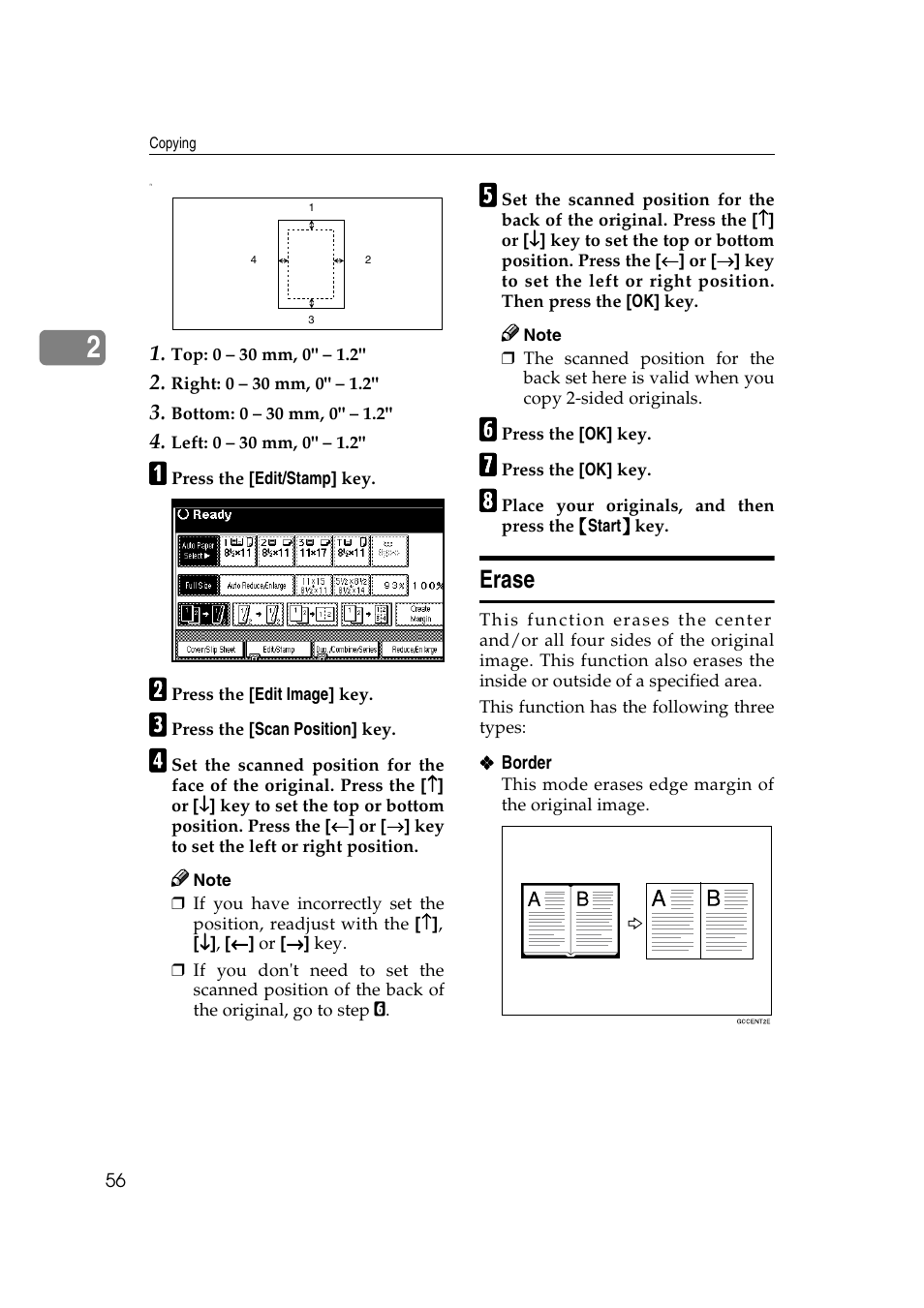 Erase | Savin 2565 User Manual | Page 66 / 88