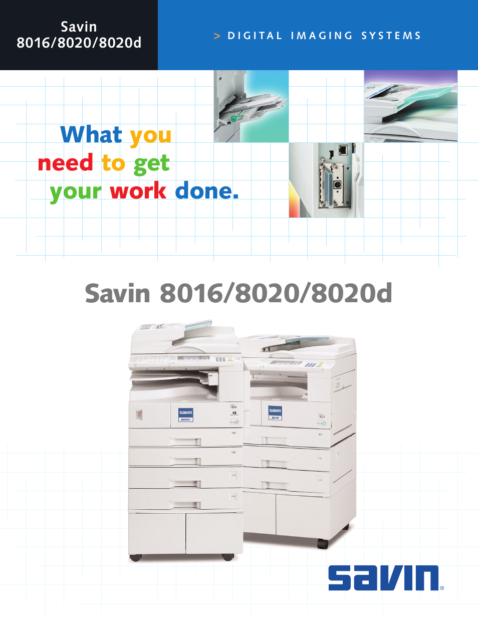 Savin 8016 User Manual | 6 pages