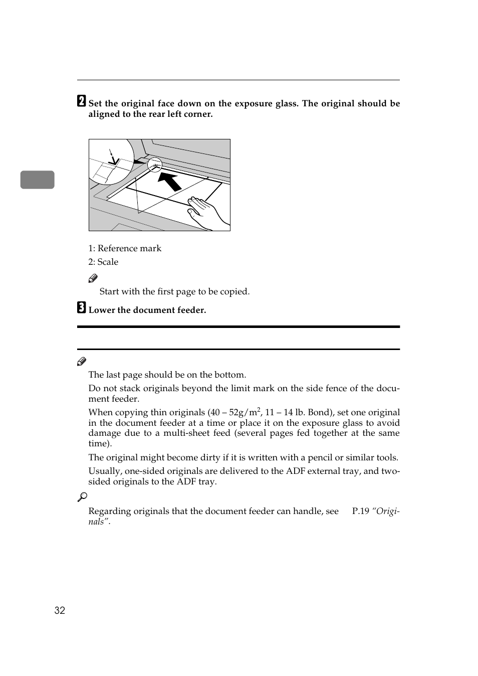 Setting originals in the document feeder | Savin 3370 User Manual | Page 45 / 81