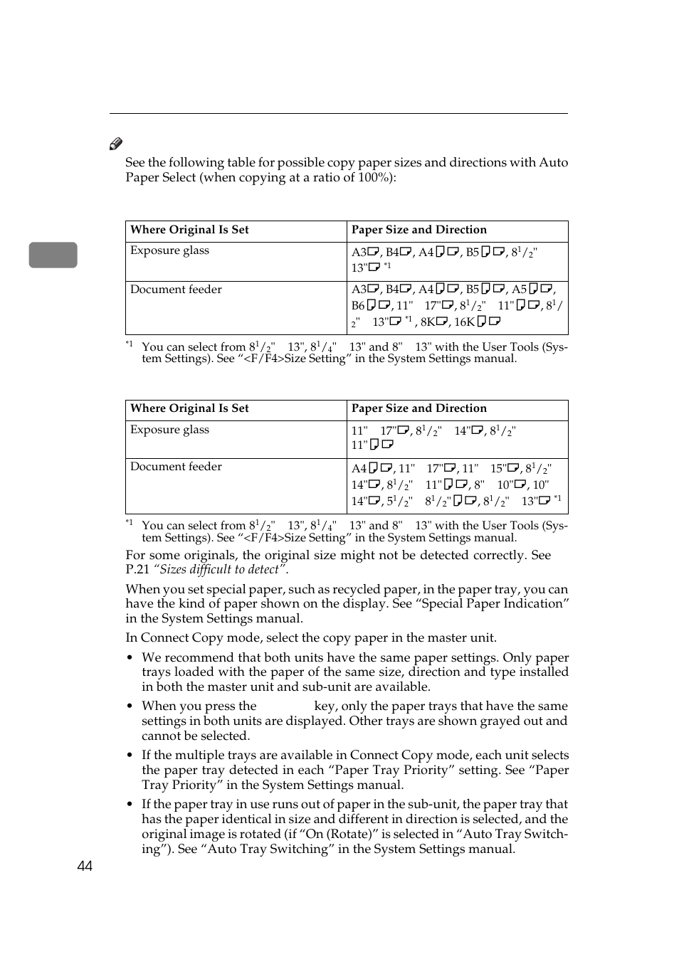 Metric version, Inch version | Savin 3370 User Manual | Page 57 / 81