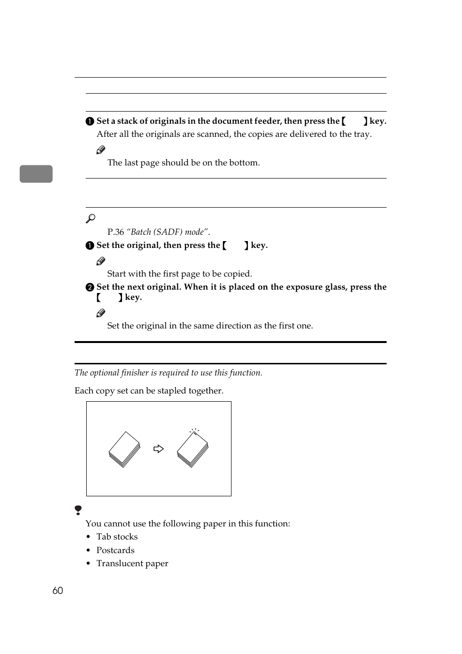Staple | Savin 3370 User Manual | Page 73 / 81
