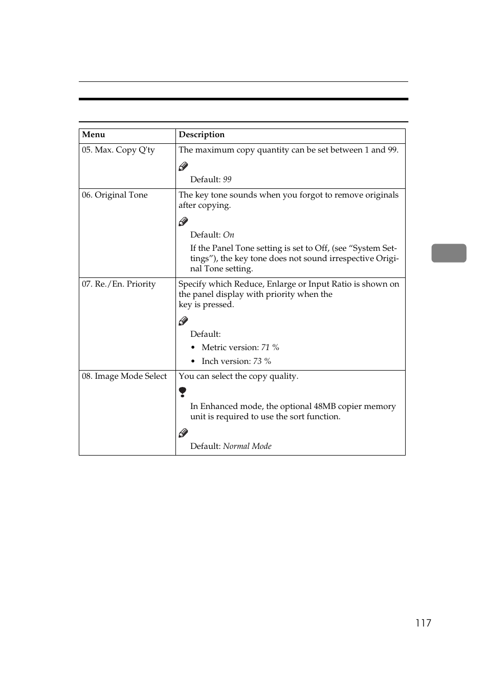 General features | Savin 9922DP User Manual | Page 128 / 163